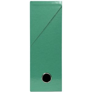 Cardboard transfer box, spine 90mm, 25x33cm for DIN A4 - Iderama - Dark green