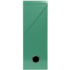 Cardboard transfer box, spine 90mm, 25x33cm for DIN A4 - Iderama - Dark green