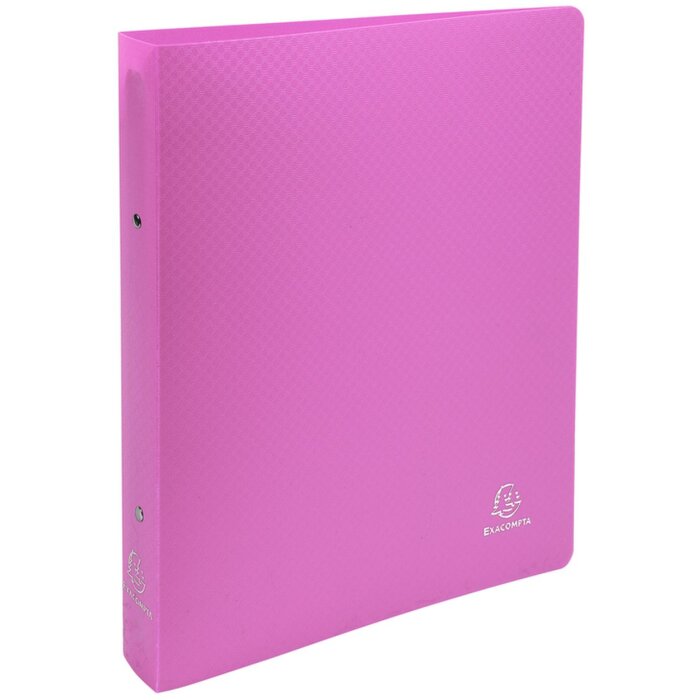 Exacompta ring binder PP 700µ 2 rings spine 40 mm opaque A4 extra wide Pink