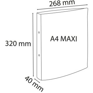 Exacompta 54970E Ring binder A4 Maxi 2 rings 30mm Chromaline Pastel