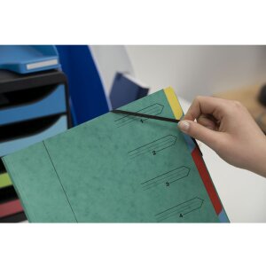 Exacompta Folder Colorspan Cardboard with elastic band 12...