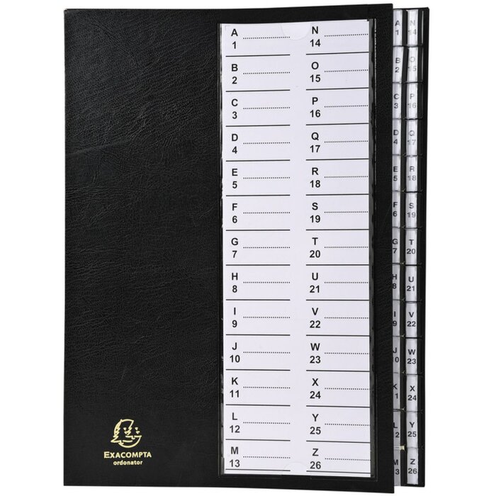 Exacompta 621226E Organiser folder with fixed lid stretchable spine 25x33 cm