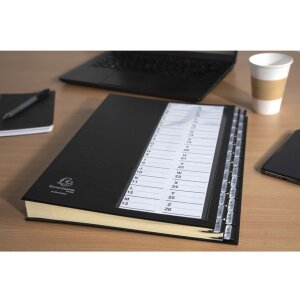 Exacompta 621226E Organiser folder with fixed lid stretchable spine 25x33 cm