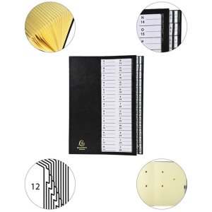 Exacompta 621226E Organiser folder with fixed lid stretchable spine 25x33 cm