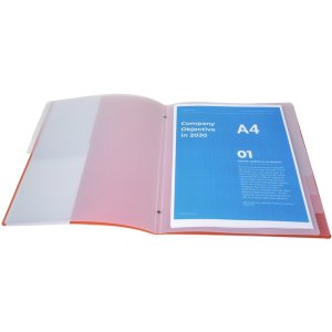 Exacompta organiser folder elasticated 3 flaps 8 compartments A4 Crystal Colours assorted