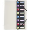 Exacompta organiser folder elasticated 3 flaps 8 compartments A4 Crystal Colours assorted