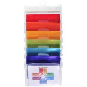 Hanging file Crystal with 6 compartments DIN A4 transparent