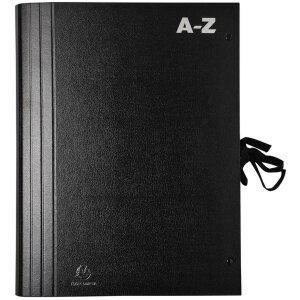 Exacompta 61550B Folder A-Z 20 compartments black DIN A4...