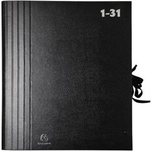 Exacompta folder 31 compartments DIN A4 black high...