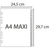 Exacompta register A4+ recycled PP grey 120µ printed tabs 1-31