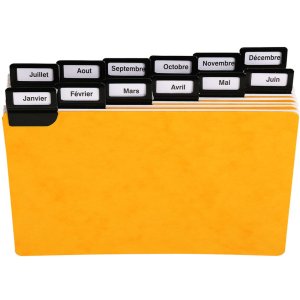 Exacompta 13752E 24 dividers window tabs metal 105x148mm alphabetical