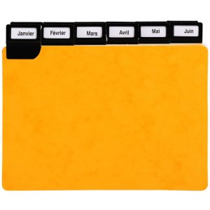 Exacompta 13752E 24 dividers window tabs metal 105x148mm alphabetical