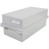 Exacompta card index box with lid for index cards DIN A6 light grey