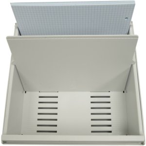 Exacompta card index box with cover for index cards DIN A7 light grey