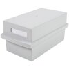 Exacompta card index box with cover for index cards DIN A7 light grey