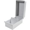 Exacompta card index box with cover for index cards DIN A7 light grey