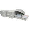 Exacompta card index box with cover for index cards DIN A7 light grey