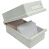 Exacompta card index box with cover for index cards DIN A7 light grey