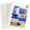 Exacompta pack of 100 brochure pockets perforated smooth PVC 80µ DIN A4 high