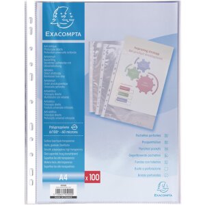 Exacompta 5000E Folder pockets A4 polypropylene 60µ...