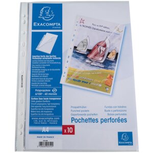 Exacompta 100 brochure pockets, open at the top and side,...