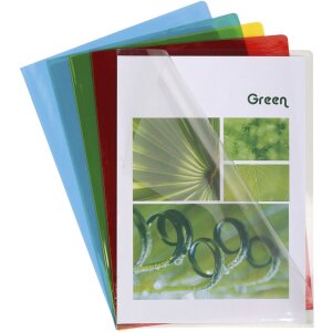 Exacompta 100 file folders smooth solid PVC 130µ...