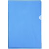 Exacompta pack of 100 smooth PVC 130µ A4 format document sleeves blue