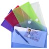 Exacompta pack of 5 mini brochure covers Velcro fastener PP 25x13.5 cm assorted