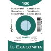 Exacompta index cards A7 lined 100 pieces azure blue