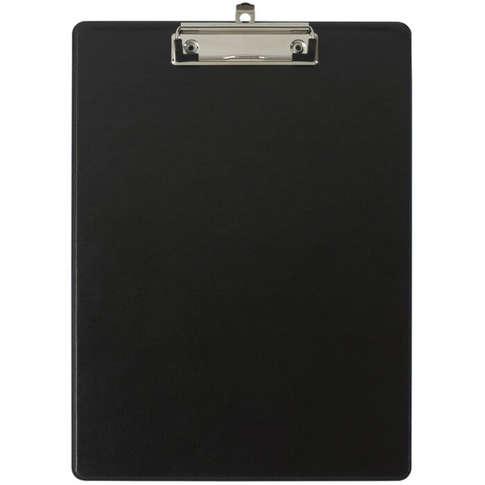 Exacompta Clipboard with Cover - Format 23x32cm for A4 - Black