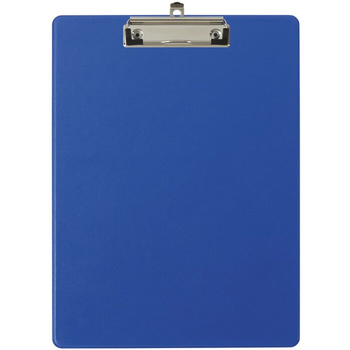 Exacompta Clipboard with Cover - Format 23x32cm for A4 - Blue