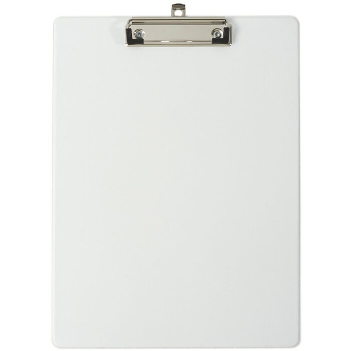 Exacompta Clipboard with Cover - Format 23x32cm for A4 - White