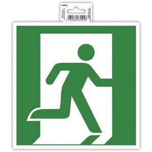 Adhesive sign evacuation right 20 cm