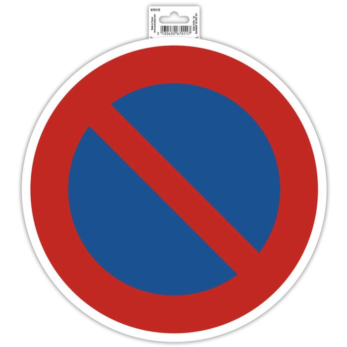 Adhesive sign no parking 30 cm