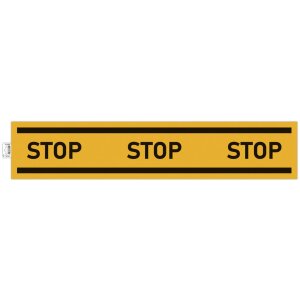 Adhesive sign Stop compulsory yellow 100 cm