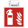 Adhesive sign fire extinguisher 10 cm