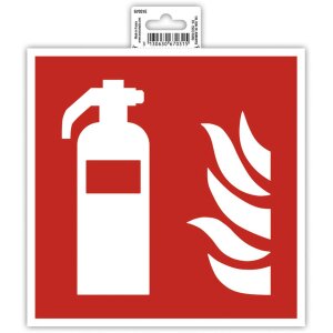 Adhesive sign fire extinguisher 20 cm