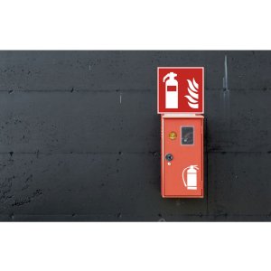 Adhesive sign fire extinguisher 20 cm