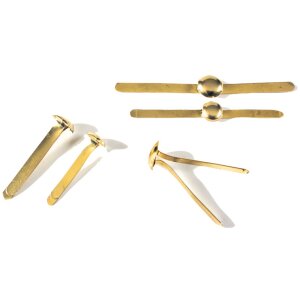 Exacompta Box of 40 Sample Bag Clips 24mm - Gold