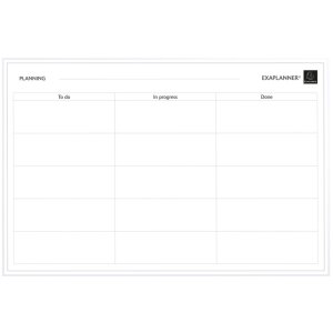 Exacompta magnetic planner To do 90x59cm dry wipe with...