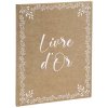 Guestbook Kraft 27x22 cm gold edge