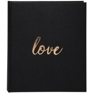 Guest Book Love 21x19 cm black