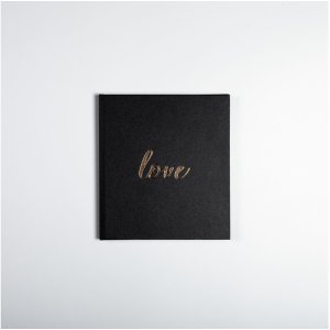 Guest Book Love 21x19 cm black