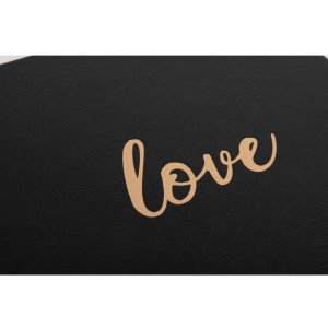 Guest Book Love 21x19 cm black