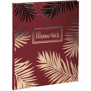 Guestbook Palma red 22x27 cm