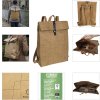 Exacompta Backpack 32x44x12 cm Paper Leather Look Eterneco Brown