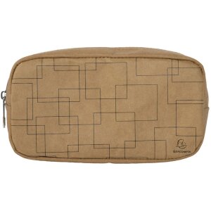 Exacompta pencil case 21x11x7 cm paper in leather look...