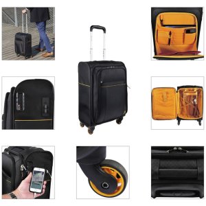 Hand Luggage Suitcase 4 wheels Exactive 37x55x23 cm