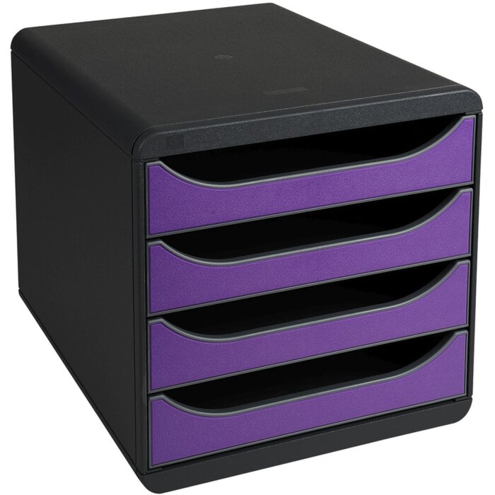 Exacompta 310720D Drawer box Big Box 4 drawers Iderama Purple