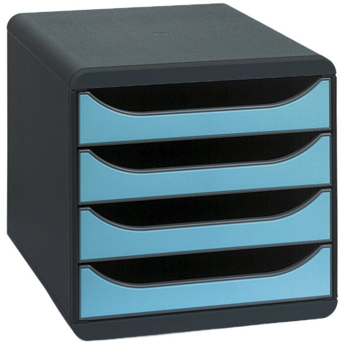 Exacompta 310782D Drawer box Big Box 4 drawers Iderama turquoise